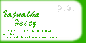 hajnalka heitz business card